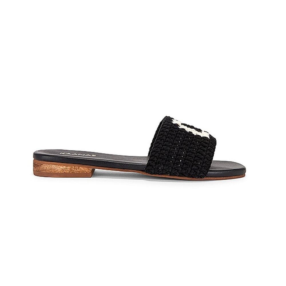 Kaanas Woven Black Serin Ciao Sandals Size 11